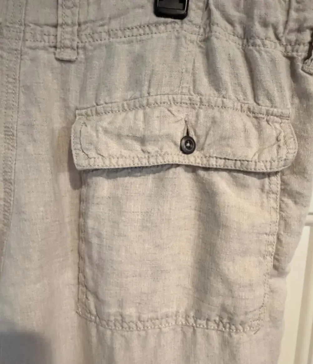 Old Navy Pants Men's 38x32 Cream Linen Loose Fit See Description